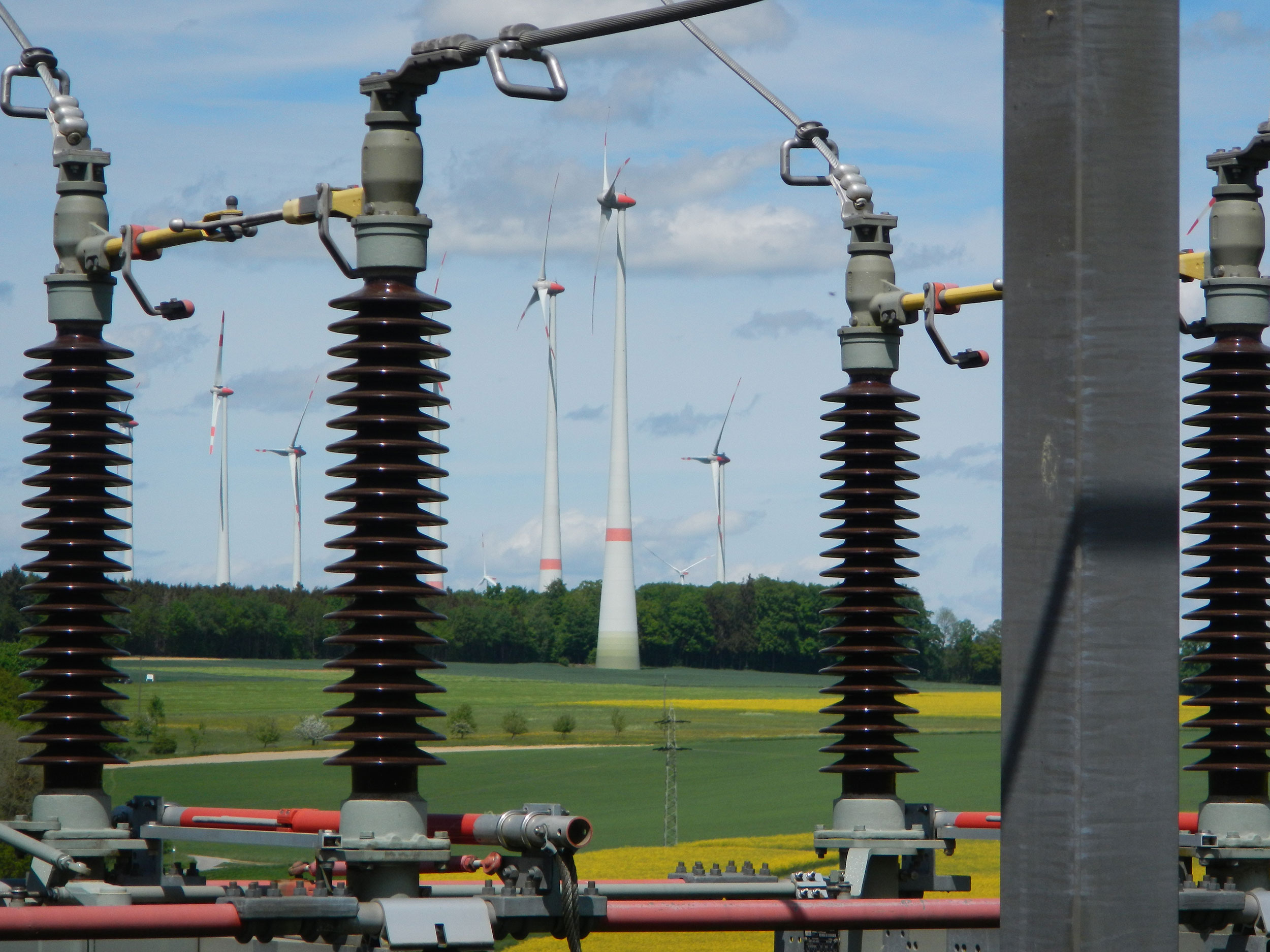 Windpark Kümbdchen mit Umspannwerk